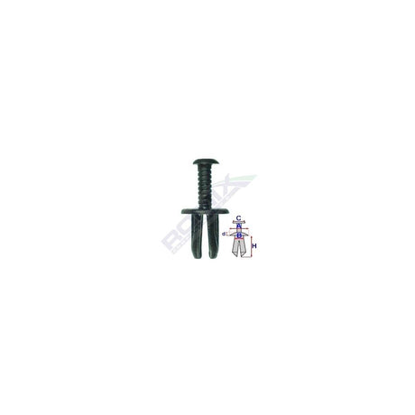 Clips fixare fiat/lancia/alfa Romeo - negru set 10 buc Romix 20000