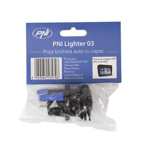 Priza bricheta auto Pni lighter 03 cu capac, 12V 15A, 24V 10A PNI-PL03