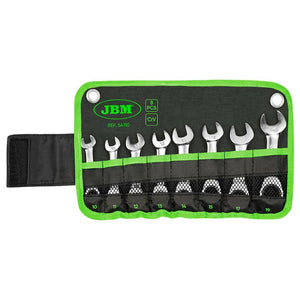 Set de 8 chei combinate cu clichet scurte JBM 54110