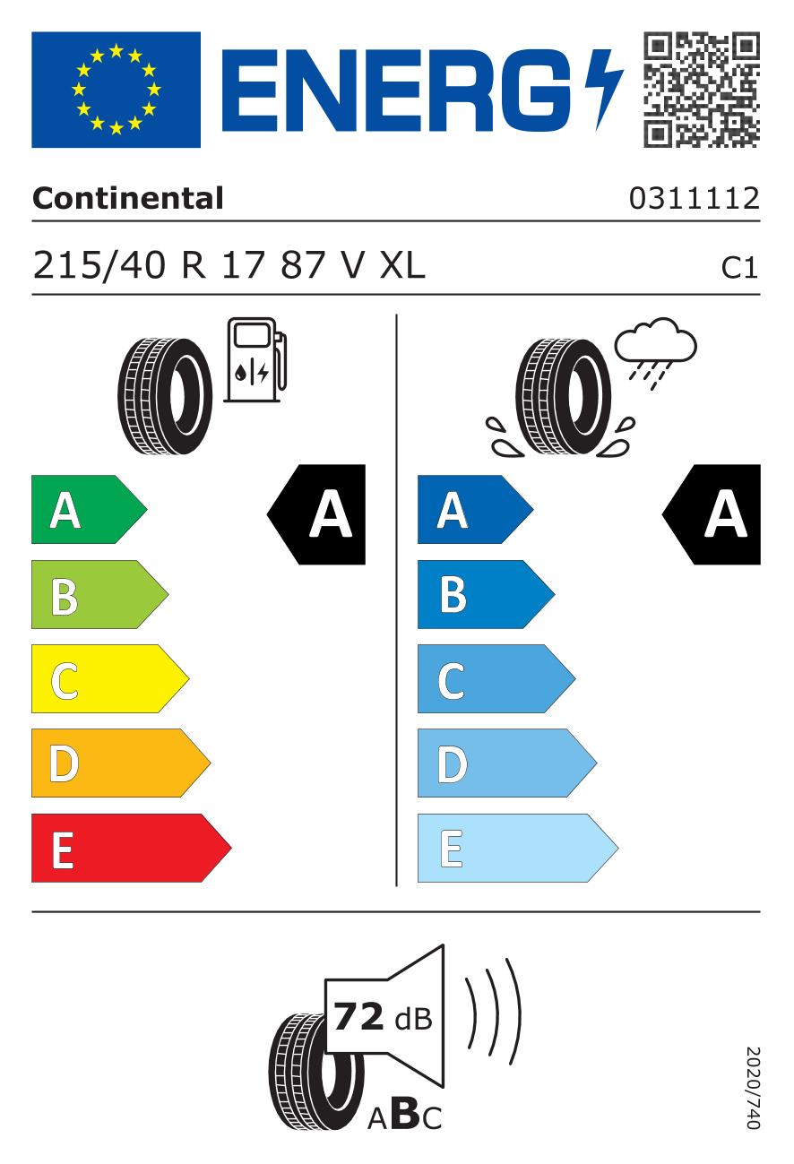 Anvelopa Vara Continental 215/40 R17 87V XL EcoContact 6 [DOT 2023] 03111120000 – imagine 4