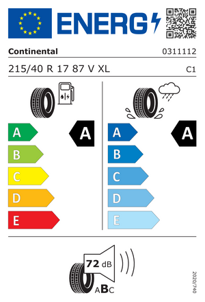 Anvelopa Vara Continental 215/40 R17 87V XL EcoContact 6 [DOT 2023] 03111120000 – imagine 4