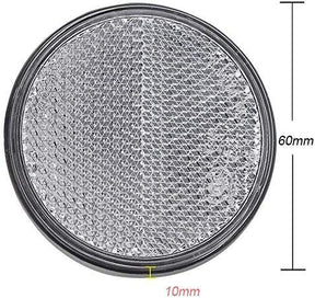 Catadioptru rotund autoadeziv 60mm Alb Runkit RKDI09