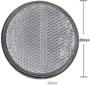 Catadioptru rotund autoadeziv 60mm Alb Runkit RKDI09