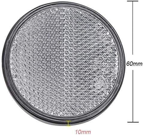 Catadioptru rotund autoadeziv 60mm Alb Runkit RKDI09