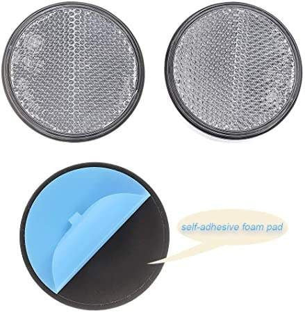 Catadioptru rotund autoadeziv 60mm Alb Runkit RKDI09 – imagine 2