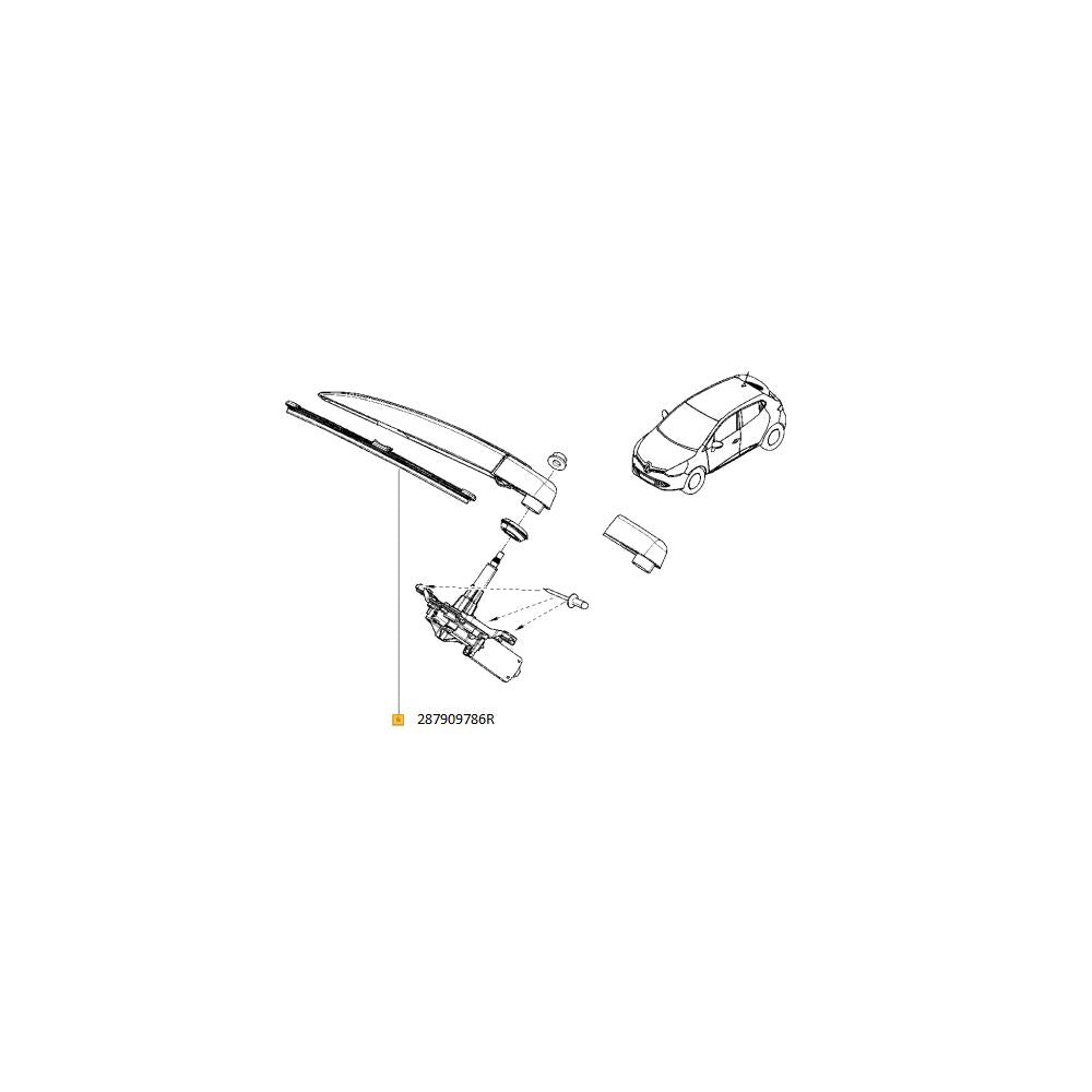 Stergator luneta 240 mm Renault 287909786R