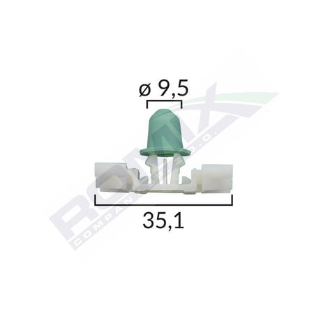 Clips fixare elemente exterioare pentru Bmw - alb set 10 buc Romix 55130T