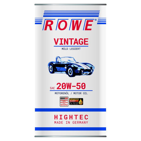 Ulei motor turisme rowe hightec vintage sae 20w50 mild legiert 5l 20221005099