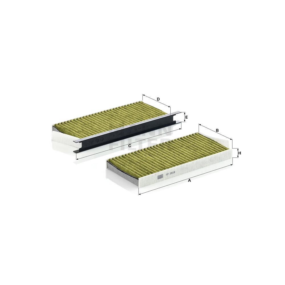 Set filtre habitaclu f.p. Mann-filter FP 2418-2