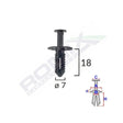 Clema pasaj roata pentru Mercedes set 10 buc Romix C60425