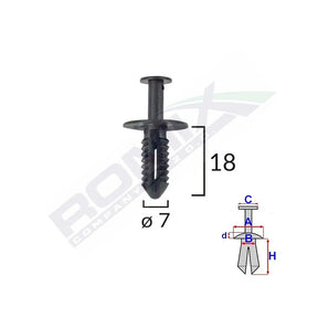 Clema pasaj roata pentru Mercedes set 10 buc Romix C60425