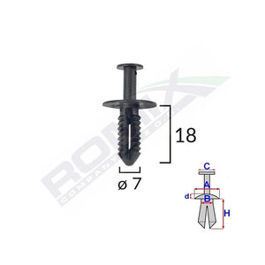 Clema pasaj roata pentru Mercedes set 10 buc Romix C60425