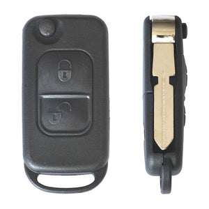 Carcasa cheie contact pentru Mercedes classe A (W168) / classe c (W202 / W203) / classe e (W210) / classe g (W461), 2 butoane, cu cheie Akonen 004MC011