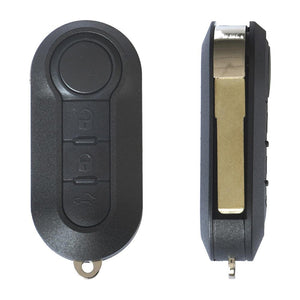 Carcasa cheie contact pentru Fiat 500 (2007-) / bravo / grande punto 3 butoane, cu cheie Akonen 004FT001