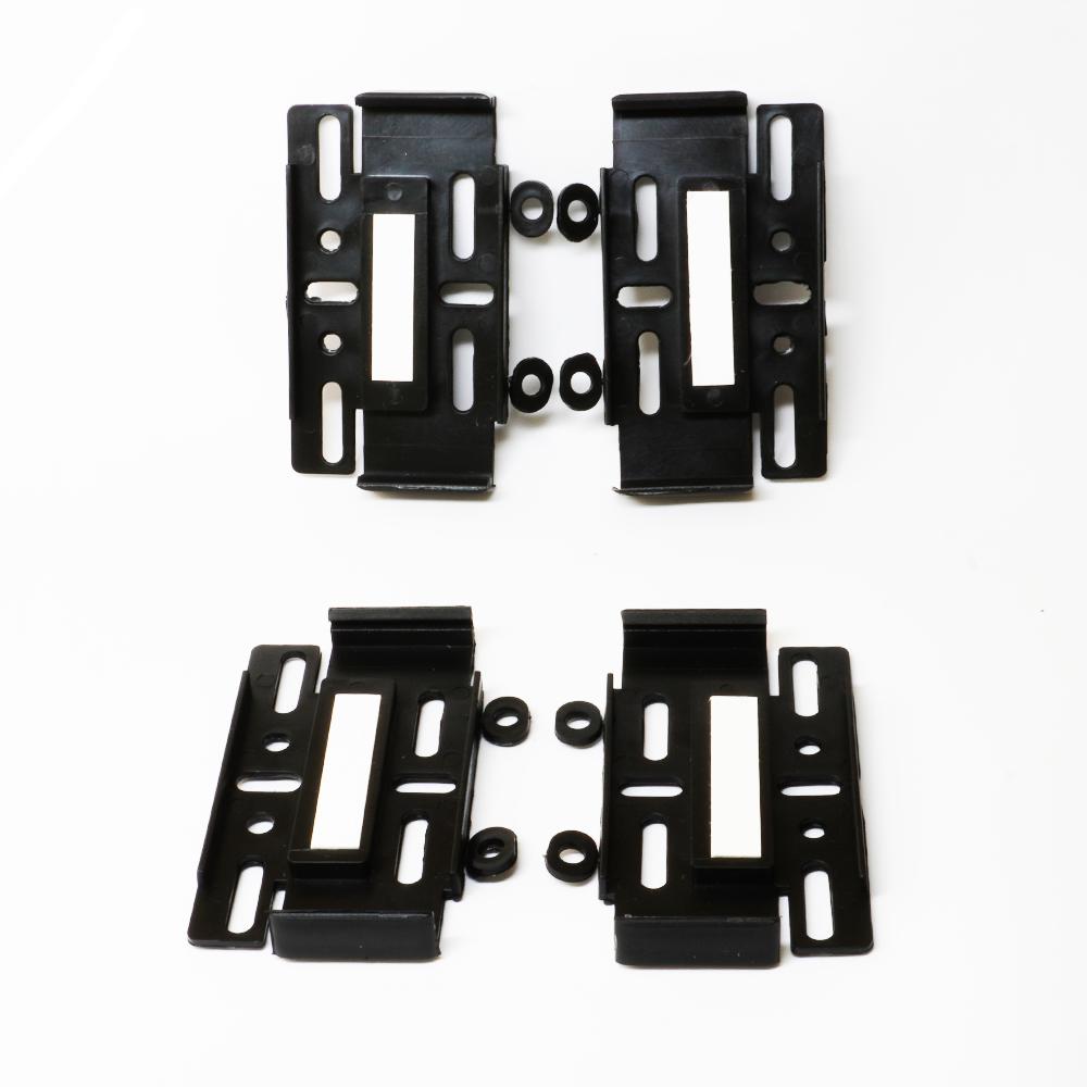 Suport numar inmatriculare Mega Drive fara rame set 4 buc (fata + spate) negru 45194