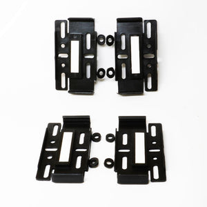 Suport numar inmatriculare Mega Drive fara rame set 4 buc (fata + spate) negru 45194