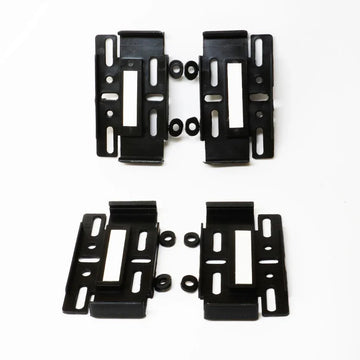 Suport numar inmatriculare Mega Drive fara rame set 4 buc (fata + spate) negru 45194