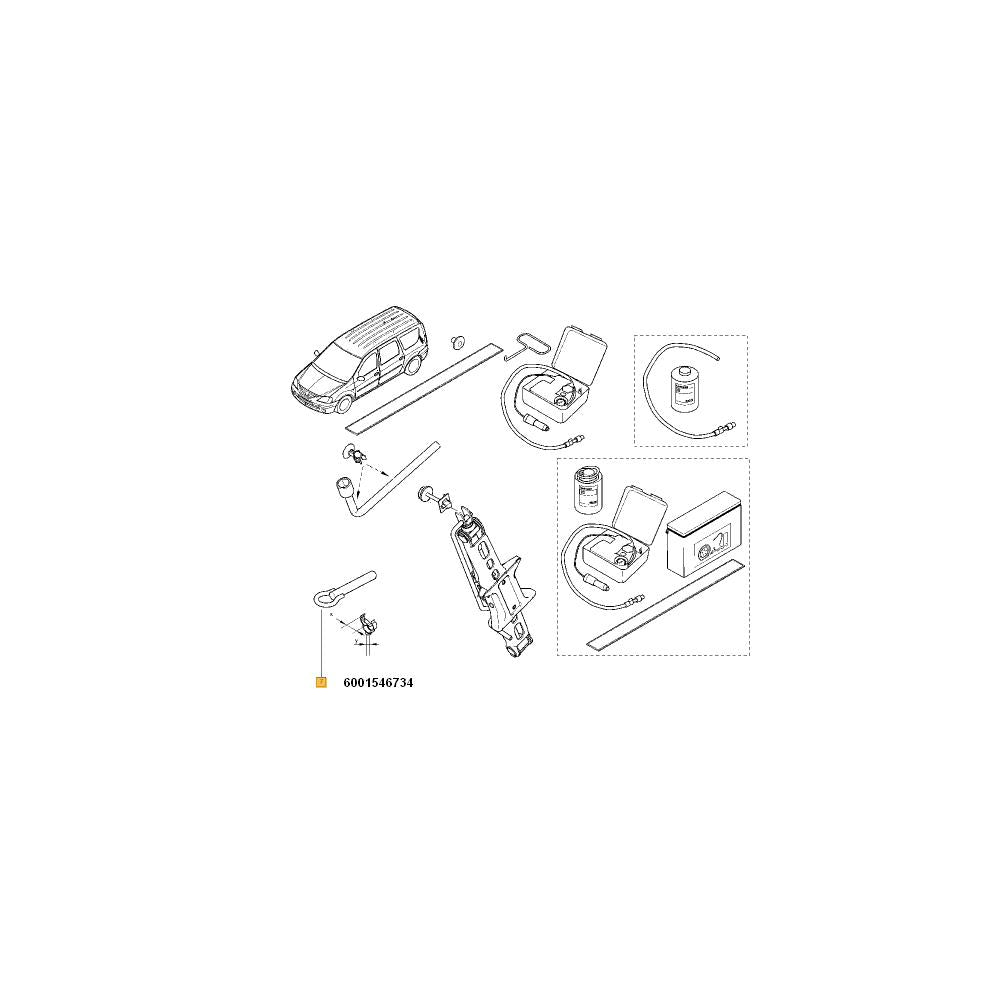 Carlig de remorcare fata Renault 6001546734