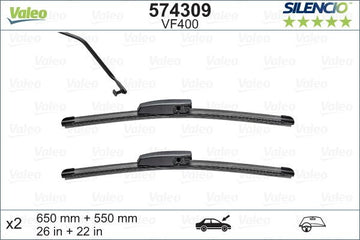 Set lamela stergator Valeo Silencio FlatBlade OE 650/550 mm 574309