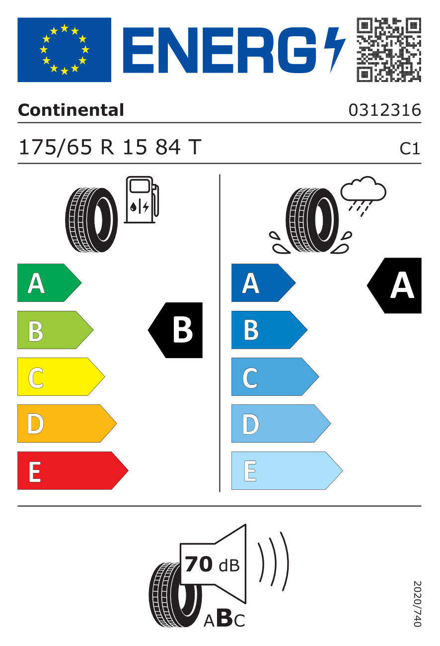 Anvelopa Vara Continental 175/65 R15 84T UltraContact [DOT 2023] 03123160000 – imagine 4