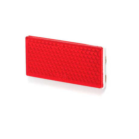 Catadioptru dreptunghiular cu adeziv, 51P UP-105X48, rosu Was