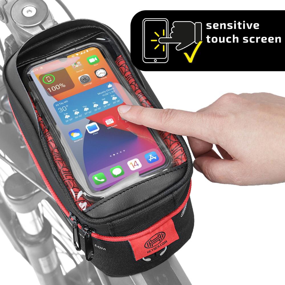 Gentuta impermeabila pentru bicicleta cu suport telefon Heyner 734100