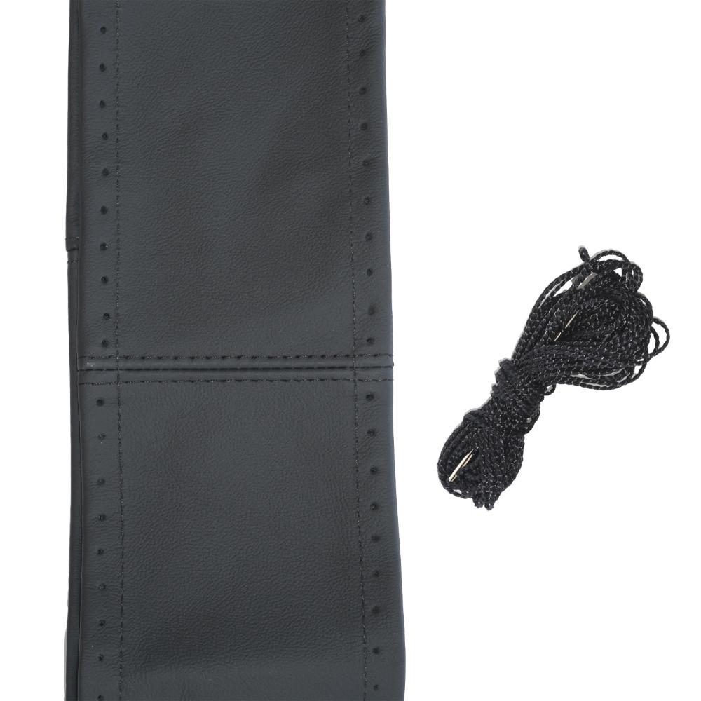 Husa volan cu snur piele naturala negru 42-43 cm Umbrella 45617