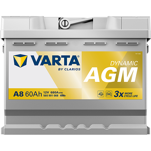 Acumulator Varta Silver Dynamic AGM 60 Ah 680A [Start-Stop] 560901068K262 – imagine 3