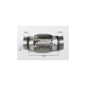 Racord flexibil inner & outer braid (b) 52X120 mm Asam Automotive 33735