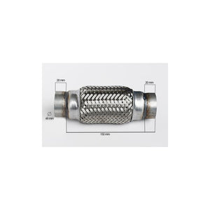 Racord flexibil inner & outer braid (b) 48X150 mm Asam Automotive 33737