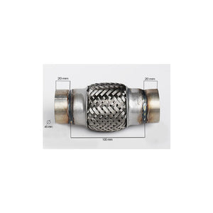 Racord flexibil outer braid (A) 45X100 mm Asam Automotive 33738