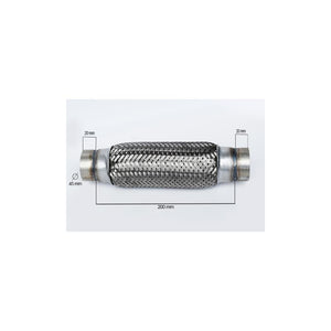 Racord flexibil outer braid (A) 45X200 mm Asam Automotive 33740