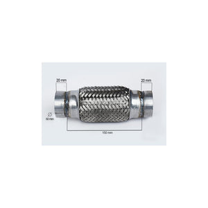 Racord flexibil outer braid (A) 50X150 mm Asam Automotive 33744