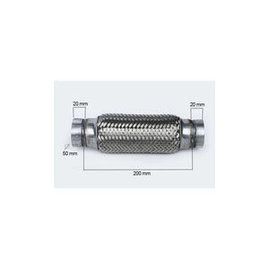Racord flexibil outer braid (A) 50X200 mm Asam Automotive 33745