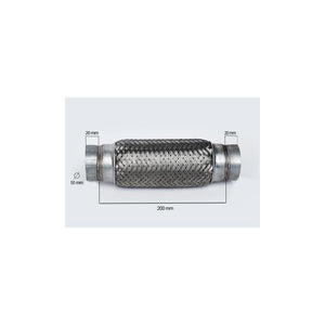 Racord flexibil outer braid (A) 55X200 mm Asam Automotive 33750