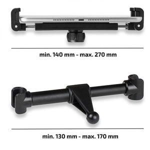 Suport auto premium pentru tableta cu prindere in tetiera Heyner 511860