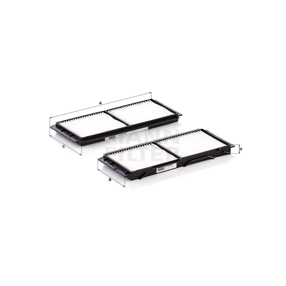 Set filtre habitaclu Mann-filter CU 26 008-2