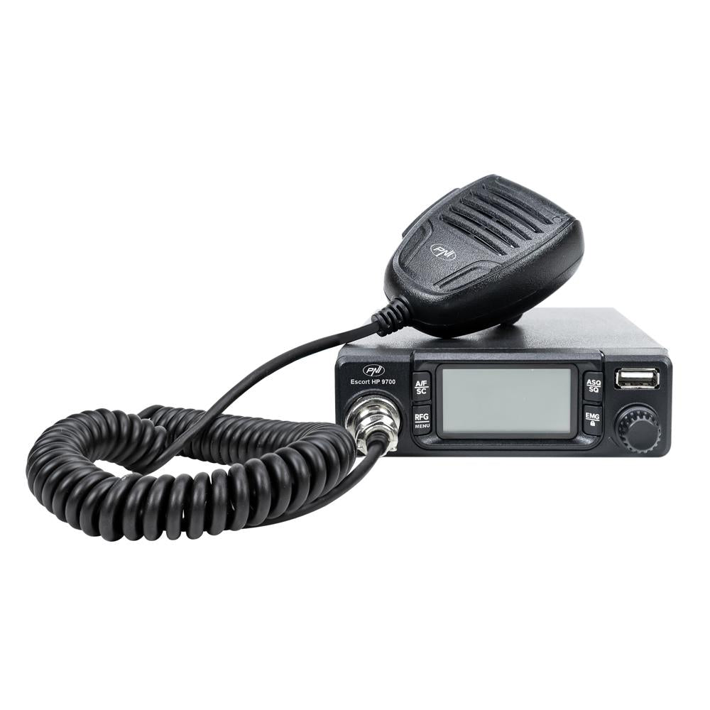 Statie radio cb Pni escort HP 9700 12/24V, USB, anc, asq, mufa de bricheta inclusa PNI-HP9700USB