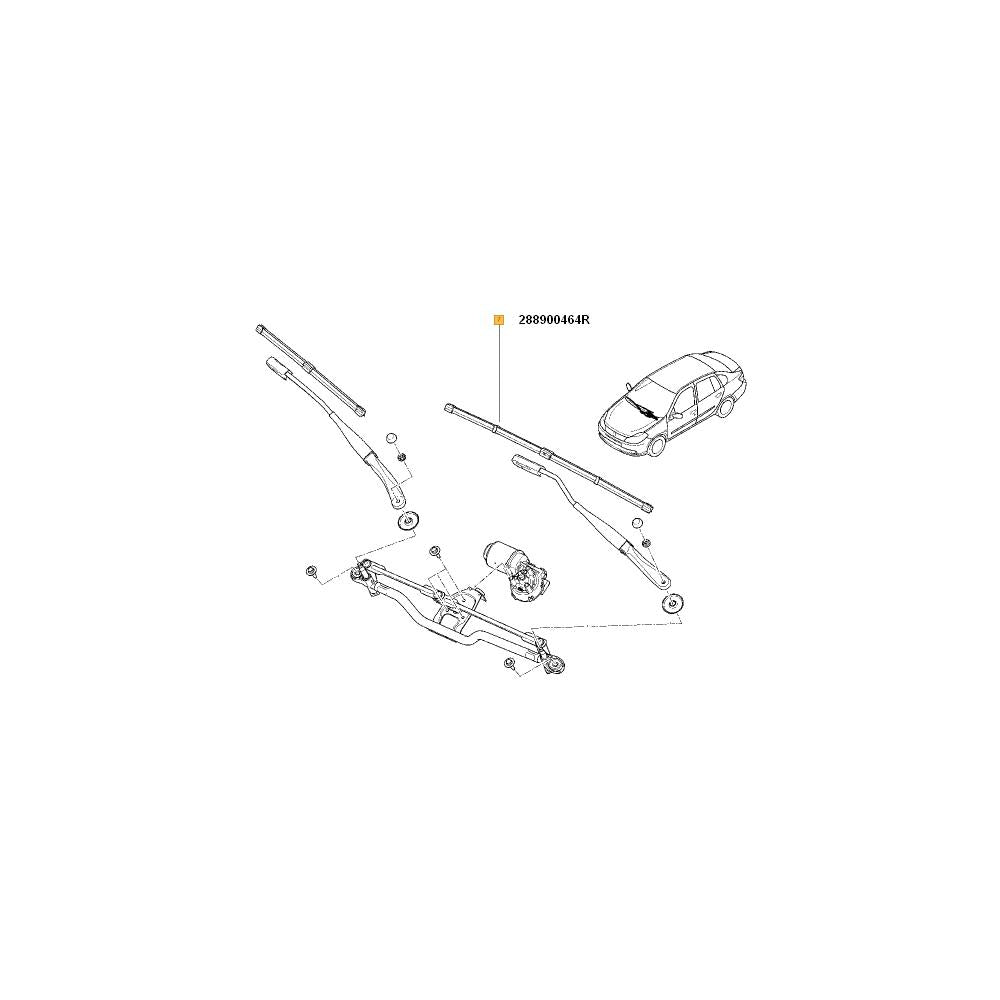 Stergator parbriz 600 mm stanga Renault 288900464R