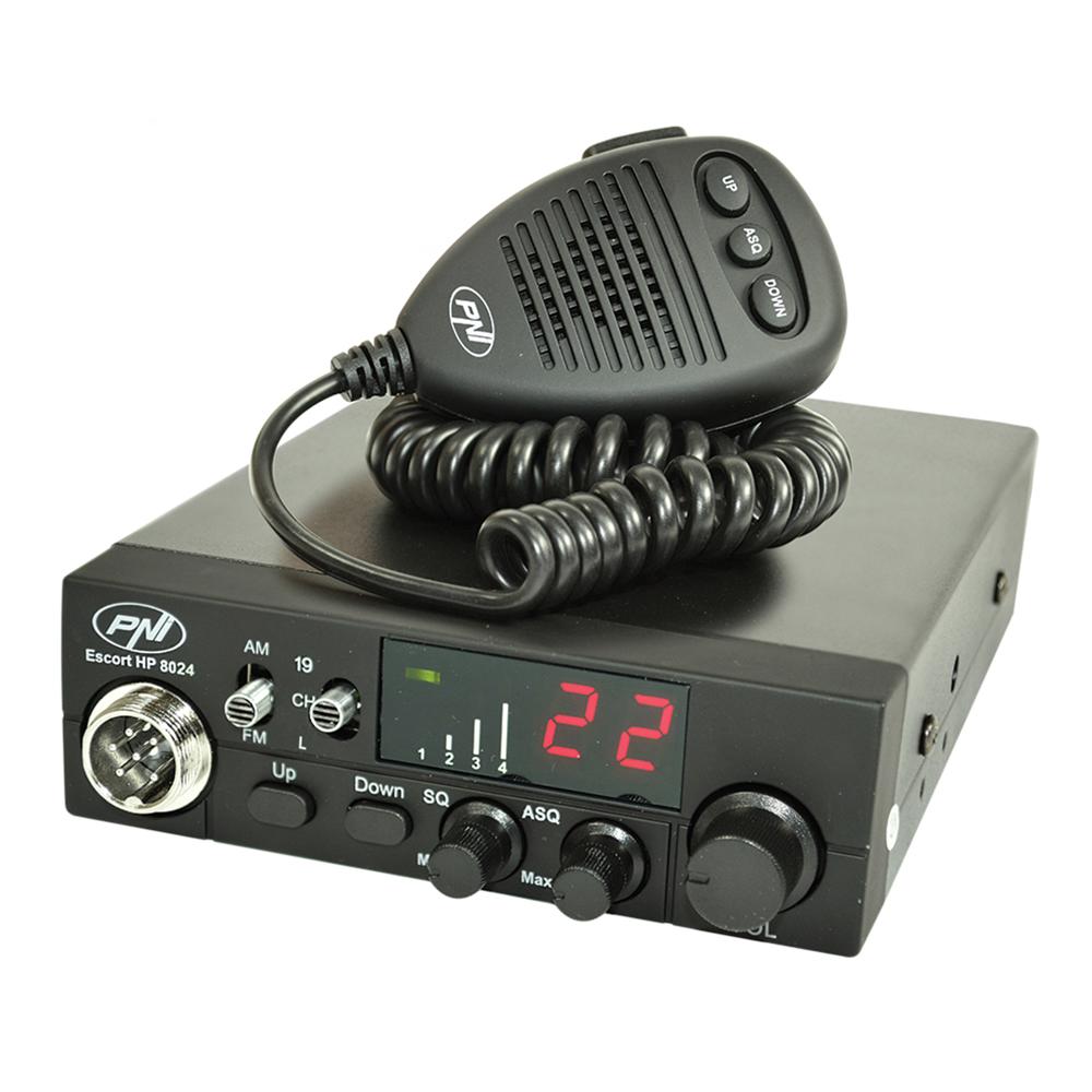 Statie radio cb Pni escort HP 8024 12/24V cu asq reglabil PNI-HP8024