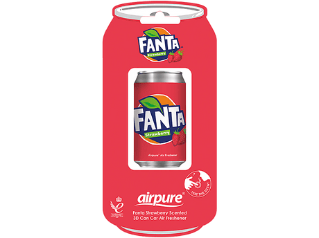 AIRPURE Odorizant auto, băutură răcoritoare 3D, căpșuni Fanta AP31114 – imagine 2