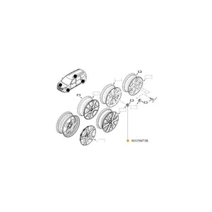 Ornament capac roata aliaj Renault 403156671R