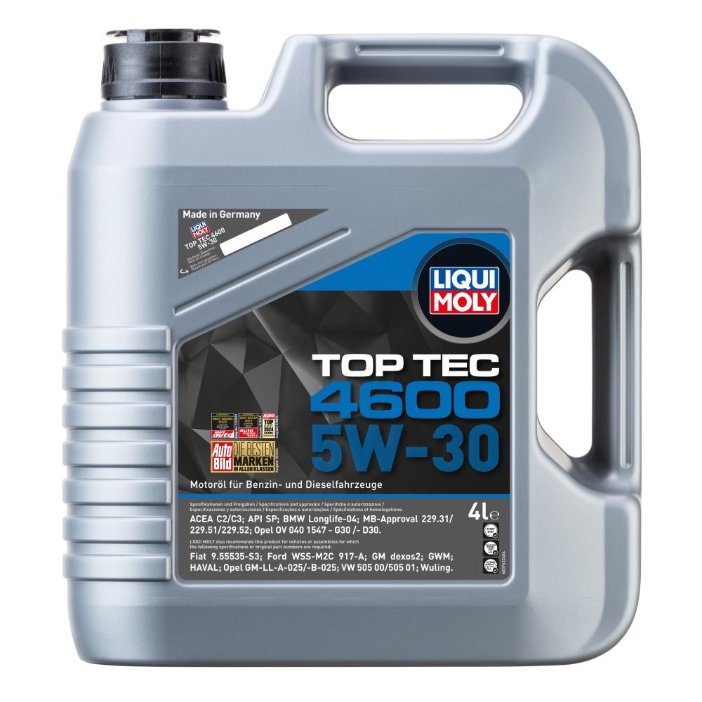 Liqui Moly top tec 4600 5W-30- api sm/cf;opel DEXOS2- 4L 3763