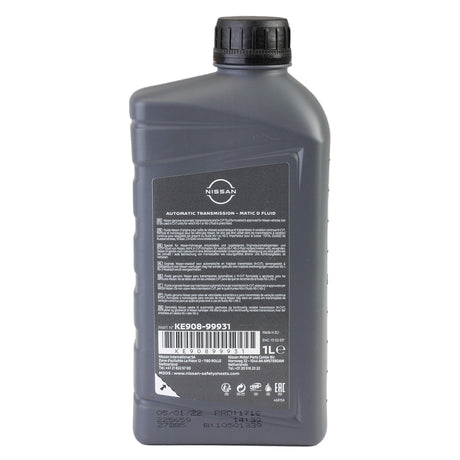 Ulei cutie viteze automata Nissan 1L Original AT-Matic D KE90899931 – imagine 3