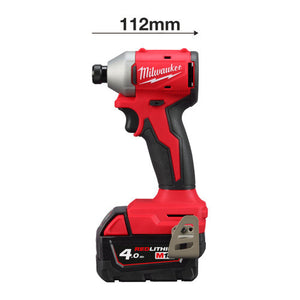 Masina de insurubat cu impact, Hex1/4", model M18 BLIDRC-402C, 190Nm 2 x acumulator M18 B4, 1 x incarcator M12-18C Milwaukee 4933492840 – imagine 2