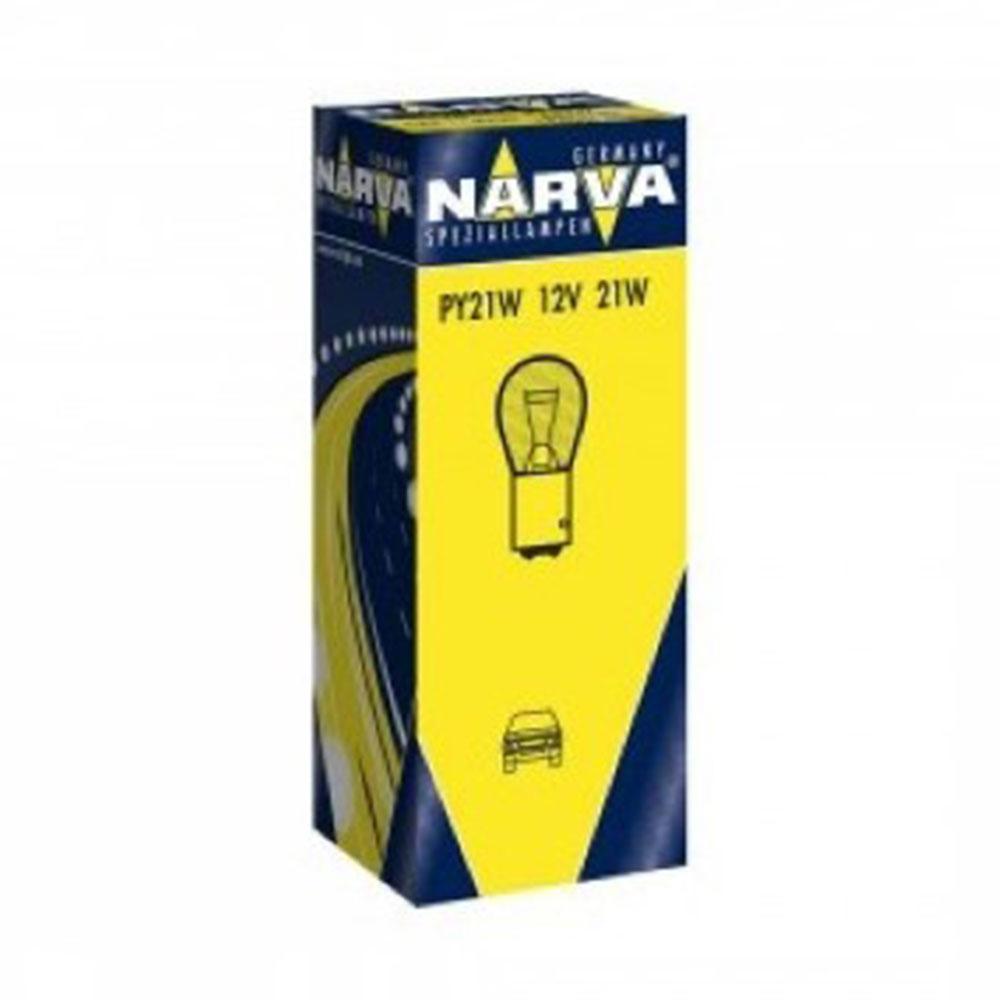 Bec semnalizare 12V PY21W galben set 10 buc Narva 17638