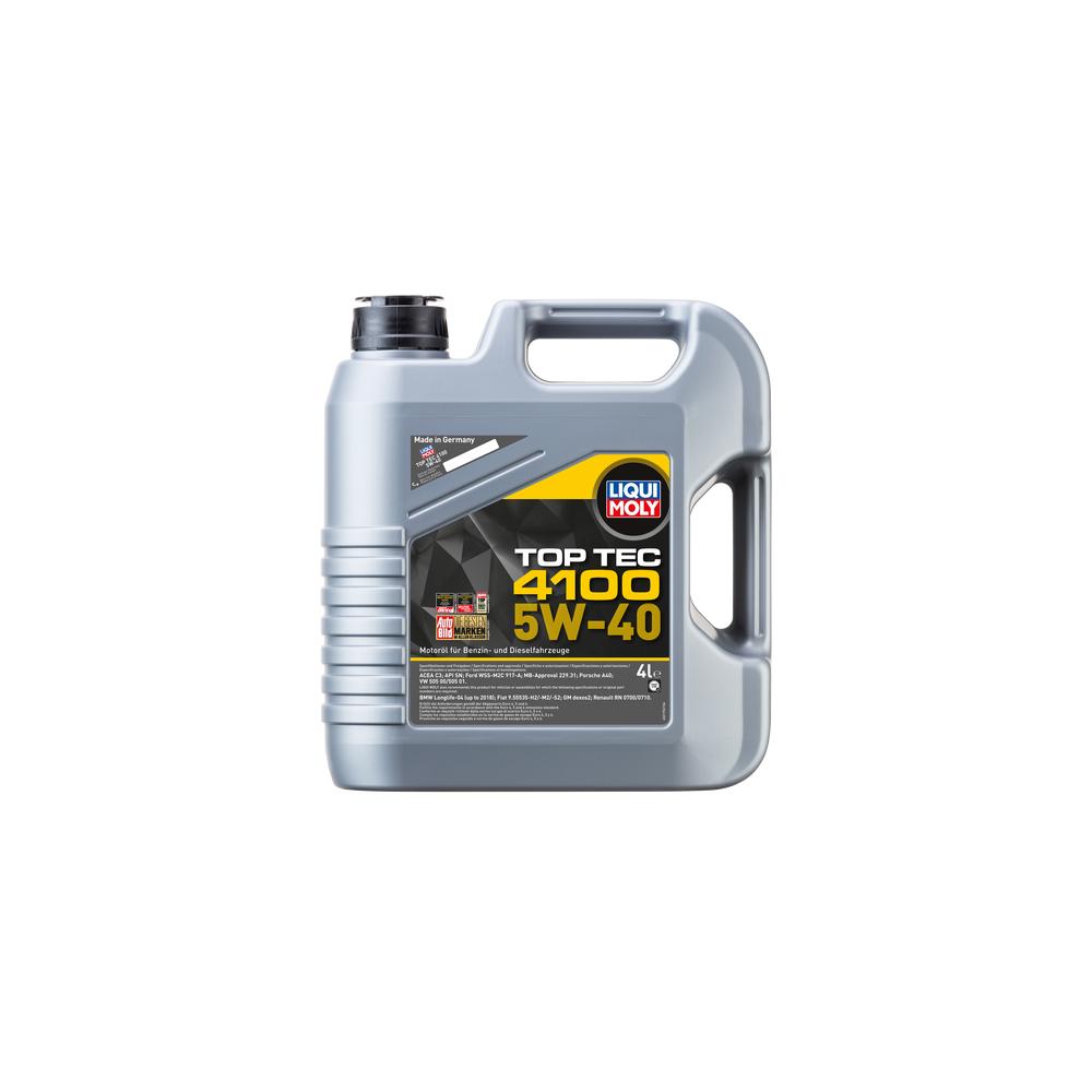 Liqui Moly top tec 4100 5W-40- api sn/cf; acea A3/B4/C3 (3700)- 4L 2195