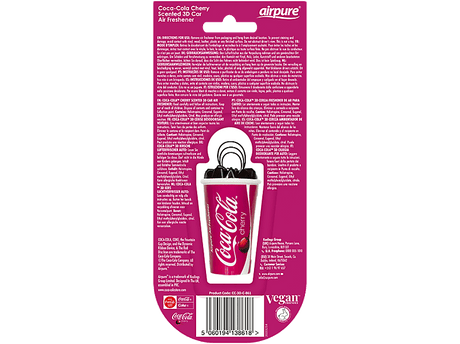 AIRPURE Odorizant pentru mașină, cană 3D, cireșe Coca Cola AP38618