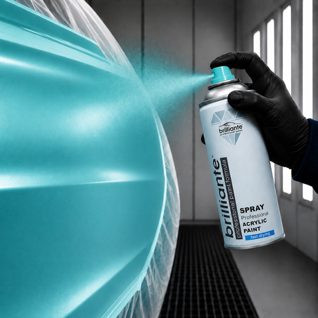 Spray vopsea turcoaz RAL 5018 auto 400 ml Briliante