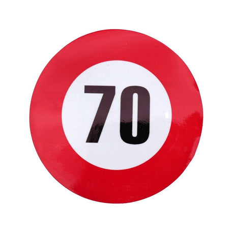 Autocolant reflectorizant limita viteza 70 km/h fi12 cm Runkit RKAB070